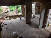 Living area, kitchen